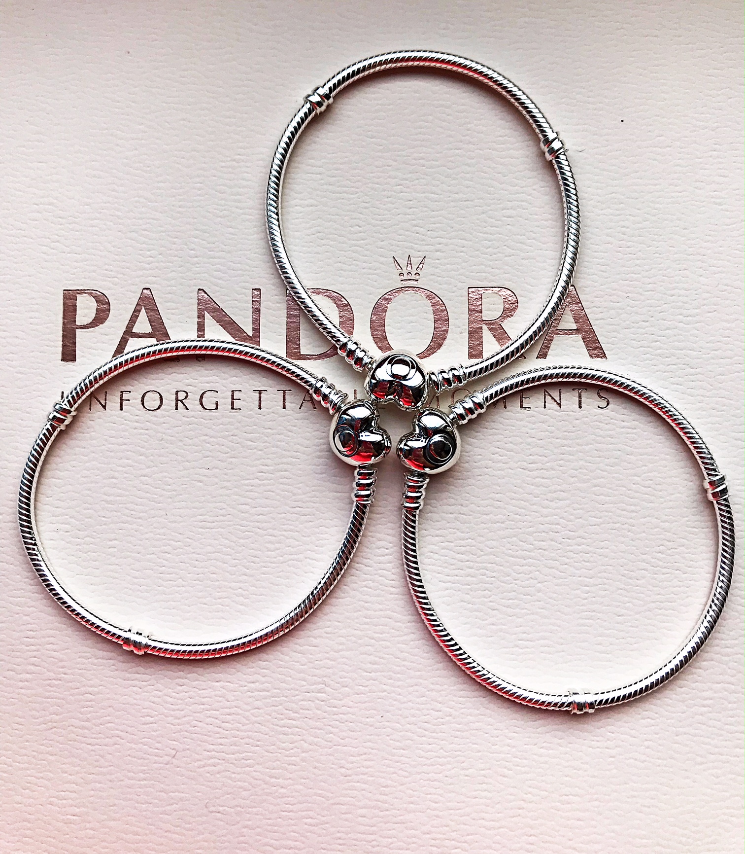 Браслет, що гнуться із замком-сердечком Pandora image 0