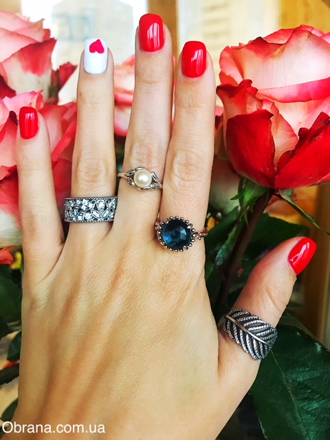 Кільце Листя, що переливається Pandora 190965CZ-54 image 0