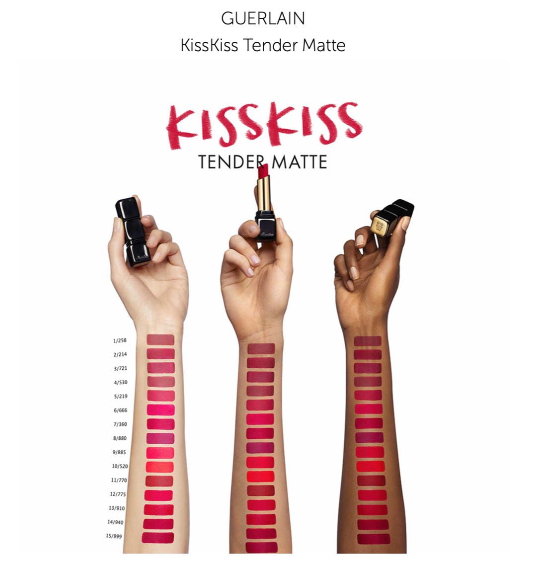 Guerlain KissKiss Tender Matte Матовая помада для губ с эффектом сияния TESTER image 0